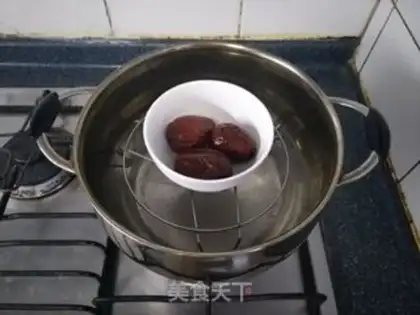 Make Black sesame dates step 1