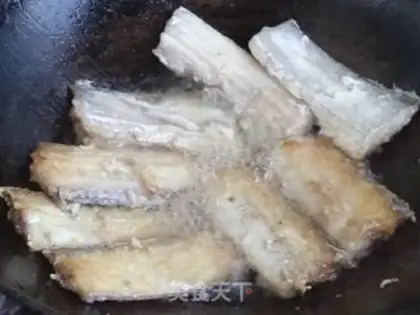 Make The apricot mushrooms burn fish step 3