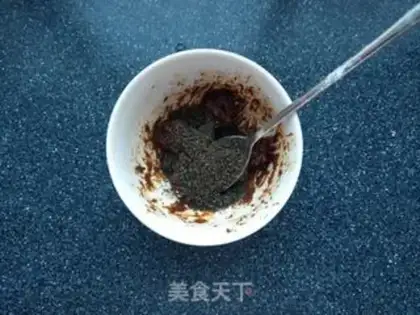 Make Black sesame dates step 4