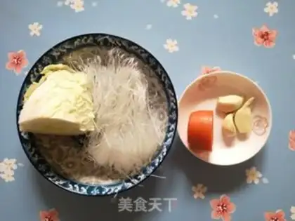 Make A cabbage fan step 0