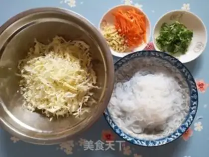 Make A cabbage fan step 1