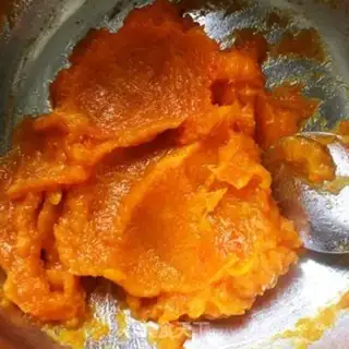 Make Pumpkin rice cake step 1