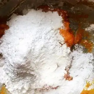 Make Pumpkin rice cake step 2