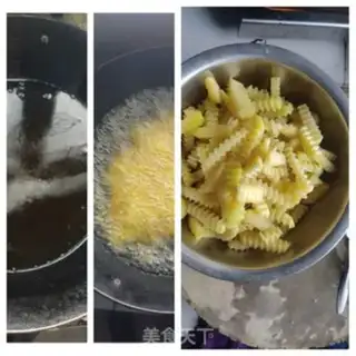 Make Fresh spicy fries step 4