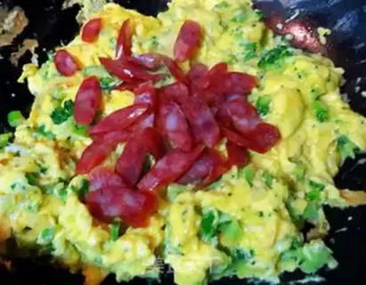 Make Weenie fried eggs step 8