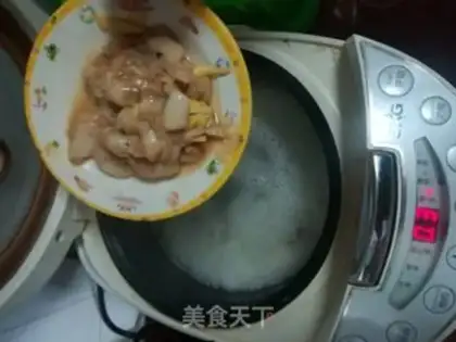 Make Porridge of scallops step 7