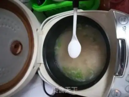 Make Porridge of scallops step 9