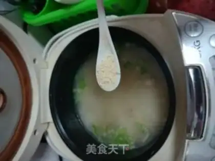 Make Porridge of scallops step 10