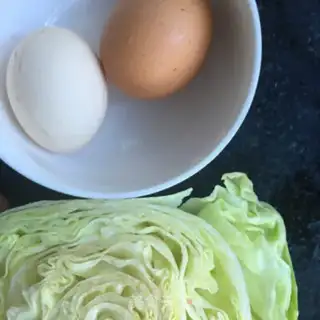 Make ♪ The time of the veal and egg ♪ step 1