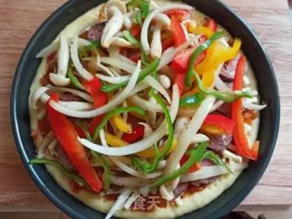 Make Beef sausage pizza step 13