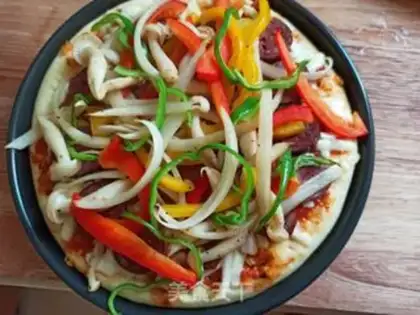 Make Beef sausage pizza step 14