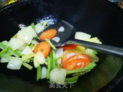 Make Fruit greasy shrimp step 4