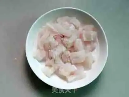 Make Creamed fish step 1