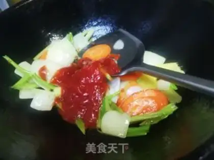 Make Fruit greasy shrimp step 5
