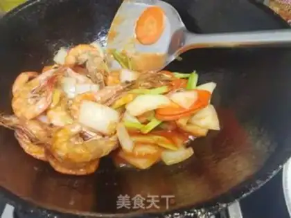 Make Fruit greasy shrimp step 6