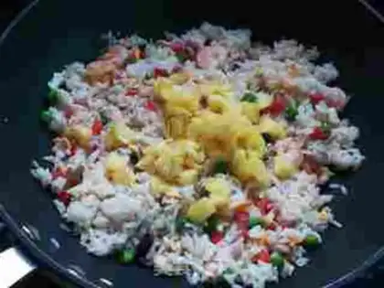 Make Pineapple rice step 9