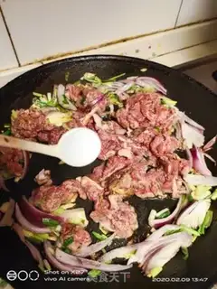Make Onion beef step 3