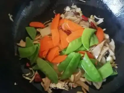 Make Dutch bean carrots dry step 7