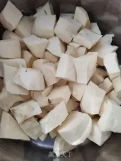 Make Sesame soup and sweet potatoes step 2