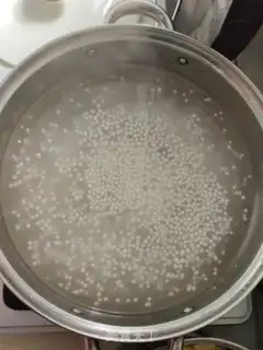 Make Sesame soup and sweet potatoes step 3