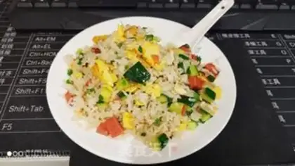 Make Shrimp rice step 17