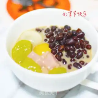 Make Milk and red bean soup step 4