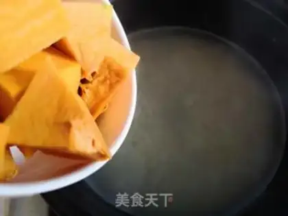 Make Pumpkin porridge step 2