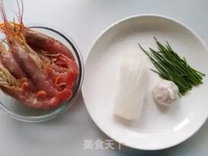 Make Garlic fans roast shrimp step 0