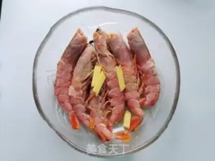 Make Garlic fans roast shrimp step 3