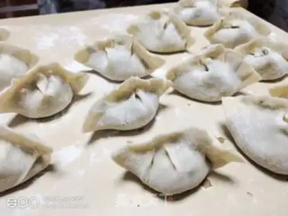Make Celery, egg dumplings step 3