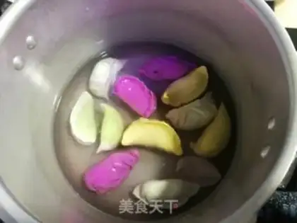 Make Five-colour dumplings step 1