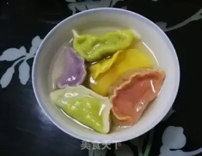 Make Five-colour dumplings step 2