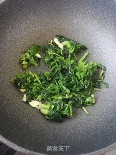 Make Spinach omelet soup step 2