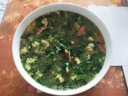 Make Spinach omelet soup step 4