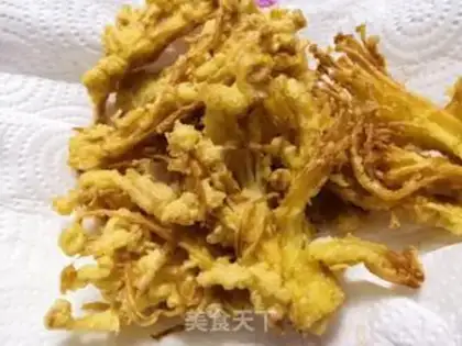 Make Fries of golden mushrooms step 9