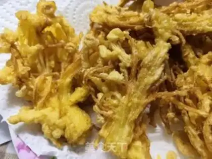 Make Fries of golden mushrooms step 10