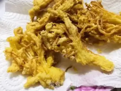 Make Fries of golden mushrooms step 11