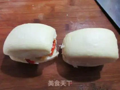 Make Corn buns and paprika eggs step 8