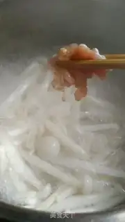 Make Fishball, white mushroom soup step 4