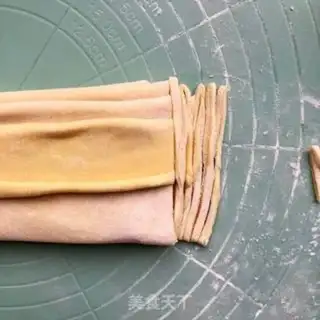 Make Hands on egg noodles step 5
