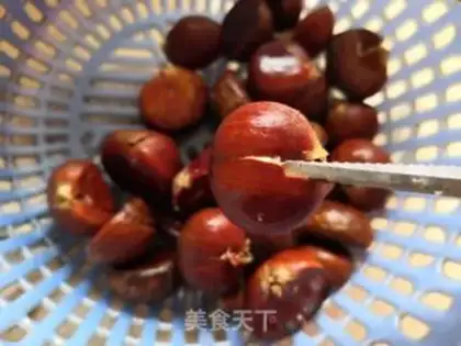 Make Sugar roasted chestnuts step 1