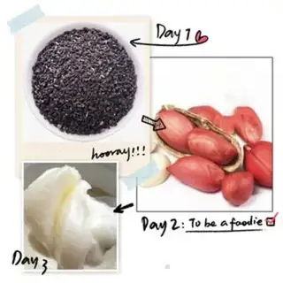 Make Homemade black sesame pie step 0
