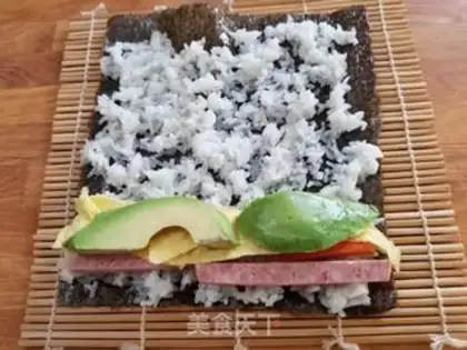 Make Sushi rolls step 8