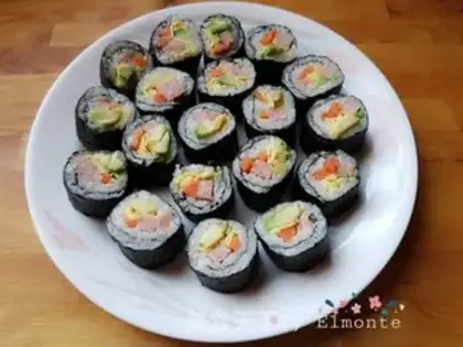 Make Sushi rolls step 10