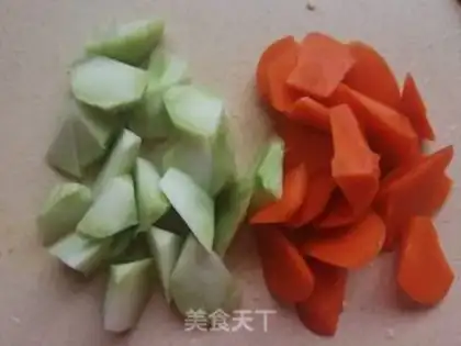 Make Carrot orchids step 1