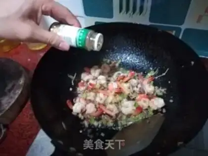 Make Barbecue roll shrimp step 8