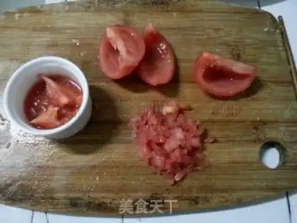 Make Tomato egg dumplings step 1
