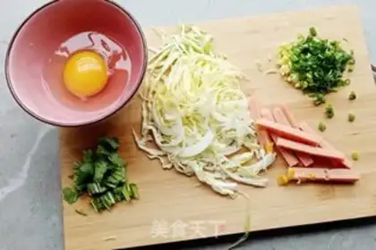 Make Green bean pancakes step 0