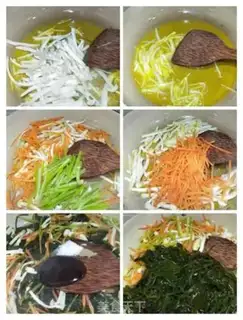 Make White mushrooms with sea ribbons step 3