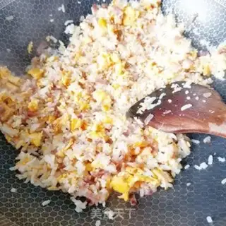 Make Sausage fried rice step 6
